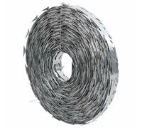 vidaXL Razor Wire Silver 5000 x 1.9 cm Galvanised steel, Garden and Terrace Secu