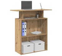 vidaXL Reception Desk Artisan Oak 100x40x104 cm Engineered Wood