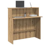 vidaXL Reception Desk Artisan Oak 100x50x103.5 cm Engineered Wood