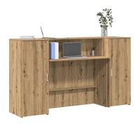 vidaXL Reception Desk Artisan Oak 180x50x103.5 cm Engineered Wood