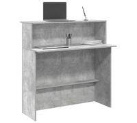 vidaXL Reception Desk Concrete Grey 100x50x103.5 cm Engineered Wood