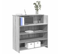 vidaXL Reception Desk Grey Sonoma 100x50x103.5 cm Engineered Wood