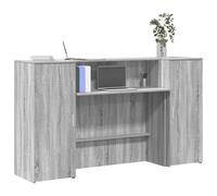 vidaXL Reception Desk Grey Sonoma 180x50x103.5 cm Engineered Wood