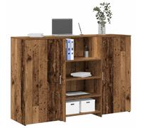vidaXL Reception Desk Old Wood 155x50x103.5 cm Engineered Wood