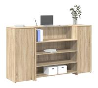 vidaXL Reception Desk Sonoma Oak 180x50x103.5 cm Engineered Wood