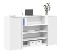Reception Desk Engineered Wood Study Desk Computer Desk Working Desk vidaXL