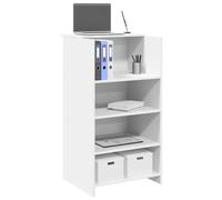 vidaXL Reception Desk White 55x50x103.5 cm Engineered Wood