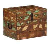 vidaXL Reclaimed Wood Storage Box - ic Solid Wooden Chest - Multi-Purpose Organization for Living Room, Bedroom, Hallway - Handcrafted Vintage Style