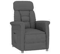 vidaXL Recliner Chair Black Black 70.5 x 96.5 x 95 cm Faux leather