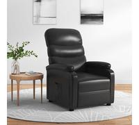 vidaXL Recliner Chair Black Faux Leather