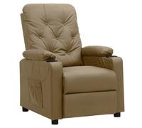 vidaXL Recliner Chair Cappuccino Faux Leather