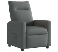 vidaXL Recliner Chair Dark Grey Fabric, Contemporary Recliner Chair, Adjustable