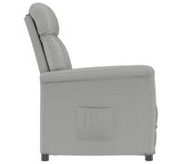 vidaXL Recliner Chair Light Grey Light grey 70.5 x 96.5 x 95 cm Fabric