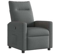 vidaXL Recliner Chair Reclining Dark Grey 69 x 86 x 100 cm Fabric, Stylish Grey Recliner, Modern Fabric Chair, Durable Reclining Armchair, Adjustable Multi-Position Seating for Living Room