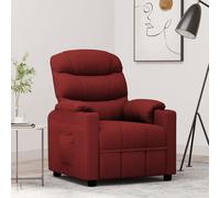 vidaXL Recliner Chair Wine Red Fabric