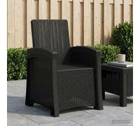 VidaXL Reclining Garden Chair Rattan Look Anthracite PP