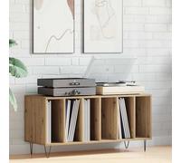Record Cabinet Vinyl Record Storage Sideboard Cabinet Engineered Wood vidaXL
