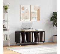 Vidaxl Record Cabinet Black 100X38X48 Cm Engineered Wood