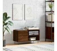 vidaXL Record Cabinet Brown Oak 85X38X48 Cm Engineered Wood, Brown