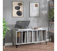 vidaXL Record Cabinet Concrete Grey 100x38x48 cm Engineered Wood