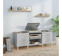 vidaXL Record Cabinet Concrete Grey 121x38x48 cm Engineered Wood