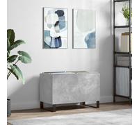vidaXL Record Cabinet Concrete Grey 74.5x38x48 cm Engineered Wood, Grey