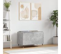 vidaXL Record Cabinet Concrete Grey 74.5x38x48 cm Engineered Wood