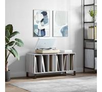 vidaXL 6 Shelf Grey Record Cabinet - Size: 48 x 100 x 38cm - Wilko
