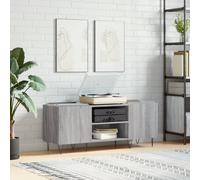vidaXL Record Cabinet Grey Sonoma 121x38x48 cm Engineered Wood