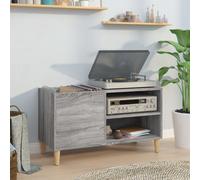 vidaXL Record Cabinet Grey Sonoma 84.5x38x48 cm Engineered Wood