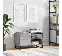 Vidaxl Record Cabinet Grey Sonoma 85X38X48 Cm Engineered Wood, Grey