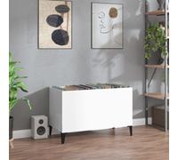 (high gloss white) vidaXL Record Cabinet Office Vinyl Storage Cabinet Sideboard Engineered Wood