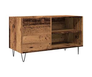 vidaXL Record Cabinet Record Player Stand Sideboard Old Wood Engineered Wood