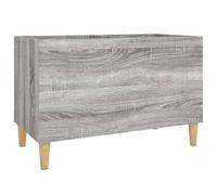 (grey sonoma) vidaXL Record Cabinet Office Vinyl Storage Cabinet Sideboard Engineered Wood