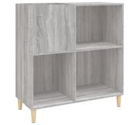 vidaXL Record Cabinet, Record Player Stand with Slots, Sideboard for Living Room