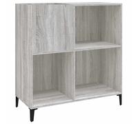 Vidaxl Record Cabinet Grey Sonoma 84.5X38X89 Cm Engineered Wood