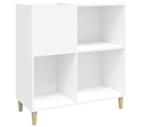 (white) vidaXL Record Cabinet Record Player Stand Sideboard Engineered Wood
