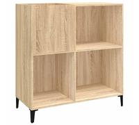 (sonoma oak) vidaXL Record Cabinet Sideboard Side Cabinet Engineered Wood