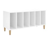 vidaXL Record Cabinet, Record Player Stand with Slots, Sideboard for Living Room