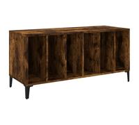 vidaXL Record Cabinet Smoked Oak 100x38x48 cm Engineered Wood