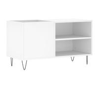 vidaXL 2 Shelf White Record Cabinet - Size: 48 x 85 x 38cm - Wilko