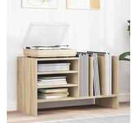 vidaXL Record Cabinet Sonoma Oak 78.5 x 35 x 45 cm Engineered Wood, Living Room, Rectangular, Modern, Storage Solutions for a Stylish, Functional Space, Organize Your Home Efficiently