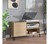 vidaXL Record Cabinet Sonoma Oak 84.5x38x48 cm Engineered Wood