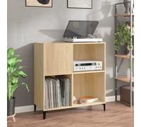 vidaXL Record Cabinet Sonoma Oak 84.5x38x89 cm Engineered Wood