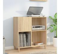 vidaXL Record Cabinet Sonoma Oak 84.5x38x89 cm Engineered Wood