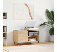 vidaXL Record Cabinet Sonoma Oak 85x38x48 cm Engineered Wood