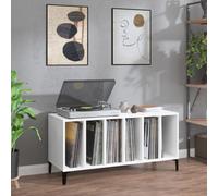 Vidaxl Record Cabinet White 100X38X48 Cm Engineered Wood