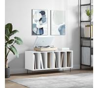 vidaXL Record Cabinet White 100x38x48 cm Engineered Wood