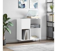 Vidaxl Record Cabinet White 84.5X38X89 Cm Engineered Wood