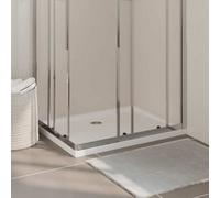 vidaXL Rectangular ABS Shower Base Tray Plumbing Fixture Hardware Shower Parts